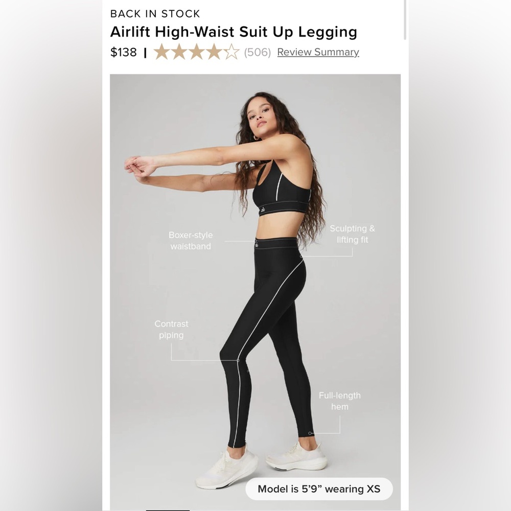 ALO Yoga Black Airlift High-Waist Leggings